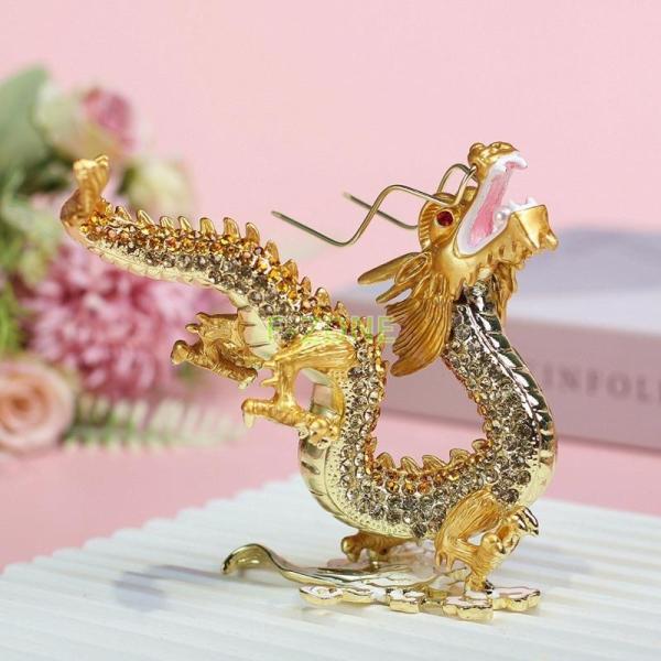 龍の置物 龍 置物 玄関 風水 開運グッズ ゴールド ドラゴン クリスタル 龍神 開運 開運厄除 金...