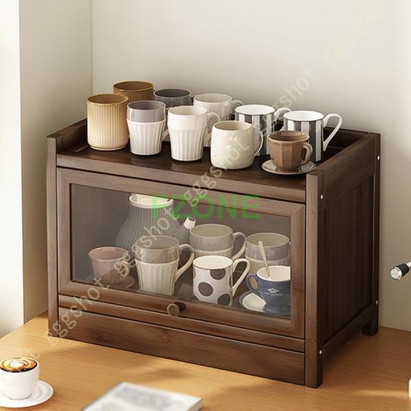 キッチン収納家具 食器ラック 台所収納 キッチン 収納 キッチンストレージ キッチンカウンター 上 ...