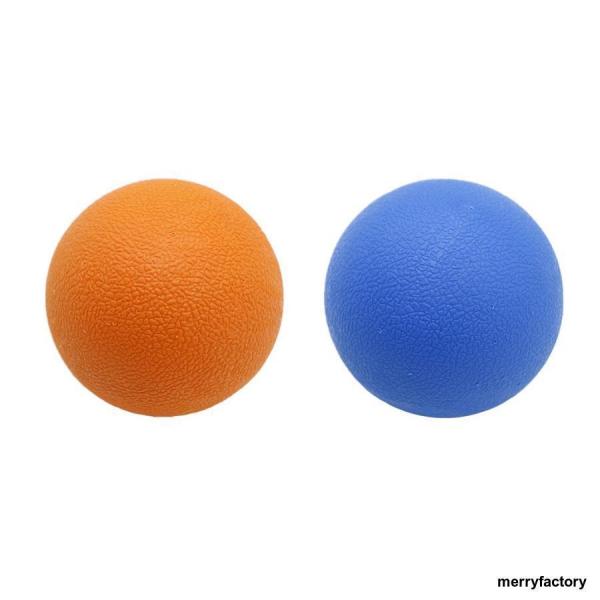 2個 マッサージボール ラクロスボール 背部 トリガ ポイント マッサージ 多色選べる - オレンジ...