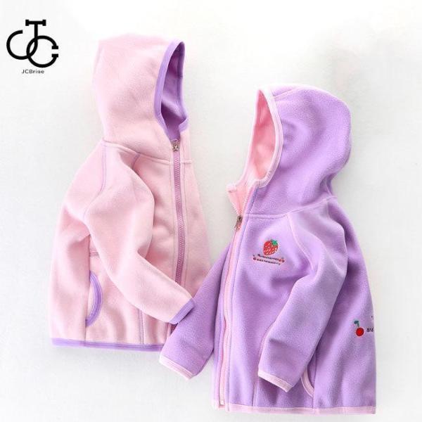 フリースジャケット ジャケット 子供服 キッズ ベビー アウター フード付き コート フリース 男の...