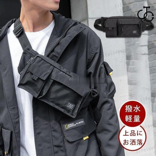 ボディバッグ メンズ 40代 ウエストポーチ 仕事用 大容量 斜めがけ おしゃれ ボディーバッグ ワ...
