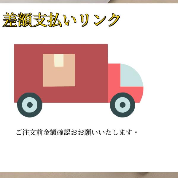 差額支払いリンクご注文前金額を確認下さい