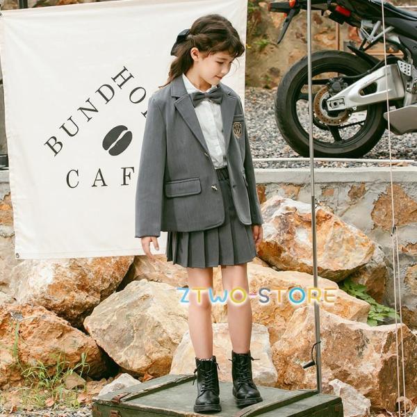 入学式 女の子 フォーマルスーツ スーツ 卒業式 卒服 女の子 コート ワンピース 2点セット スカ...
