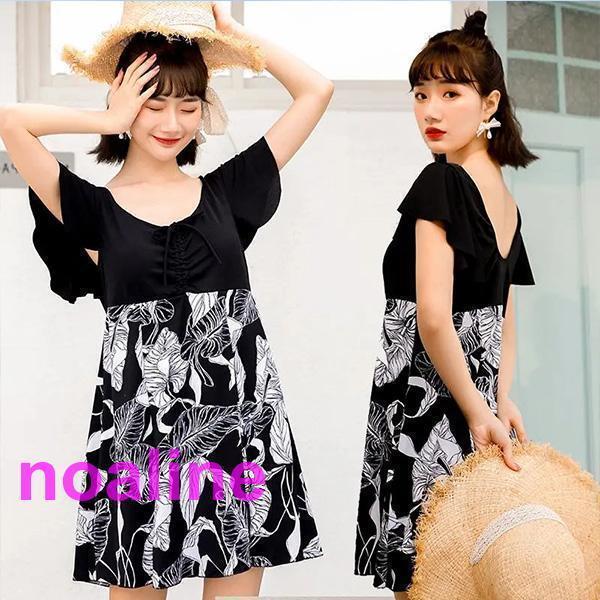 新作 体型カバー 水着 レディース ワンピース 温泉 海 プール 30代 40代 50代 大きいサイ...