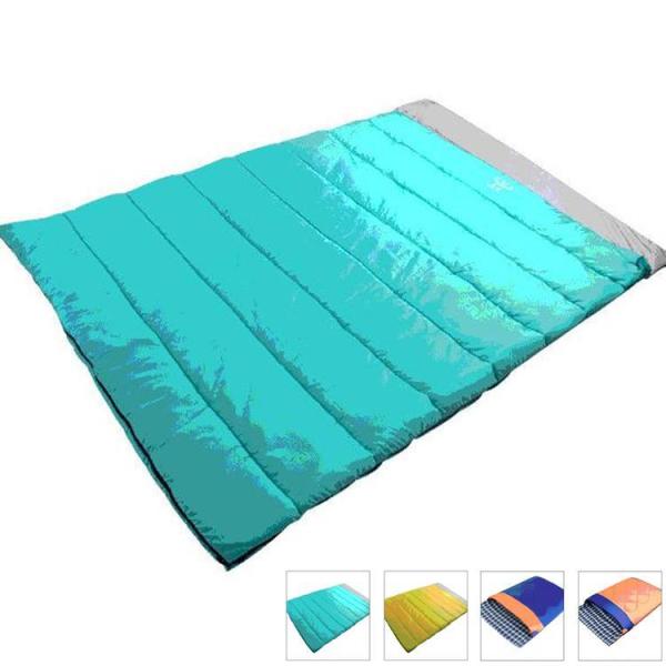 封筒型寝袋  2人用 中綿　寝袋 春夏秋冬 シュラフ 洗える スリーピングバッグ　軽量　コンパクト ...