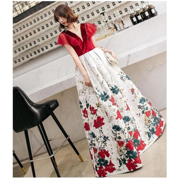 オフショルダー パーティードレス 結婚式ワンピース ウエディングドレス ロングドレス 結婚式 二次会...