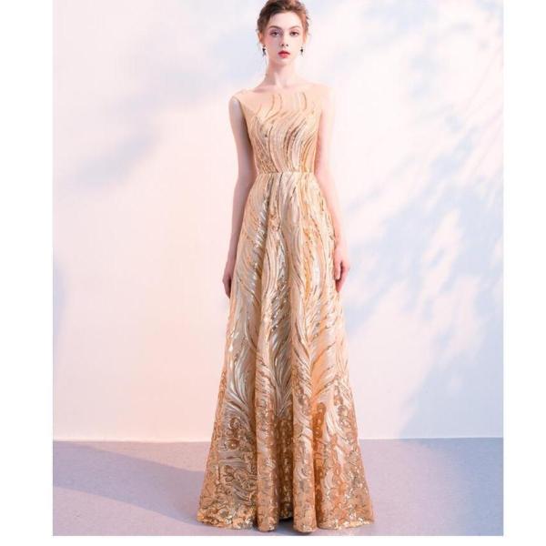 ウエディングドレス 袖なし ナイトドレス パーティードレス ロングドレス 結婚式 二次会 衣装 舞台...