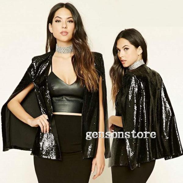 ボレロ 羽織り ジャケット パーティドレス 結婚式 披露宴 きらきらスパンコール レディース ケーふ...