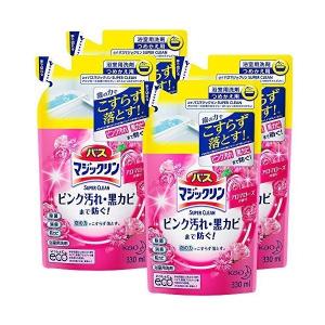 まとめ買い　バスマジックリン 泡立ちスプレー SUPERCLEAN アロマローズの香り つめかえ用 ...