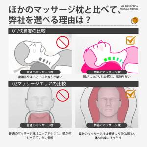 マッサージ器 多機能マッサージ枕 小型 全身 ...の詳細画像1