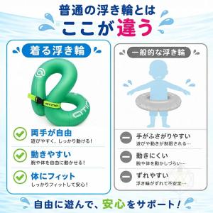 浮き輪 子供 着る浮き輪 リングベスト ジャケ...の詳細画像1