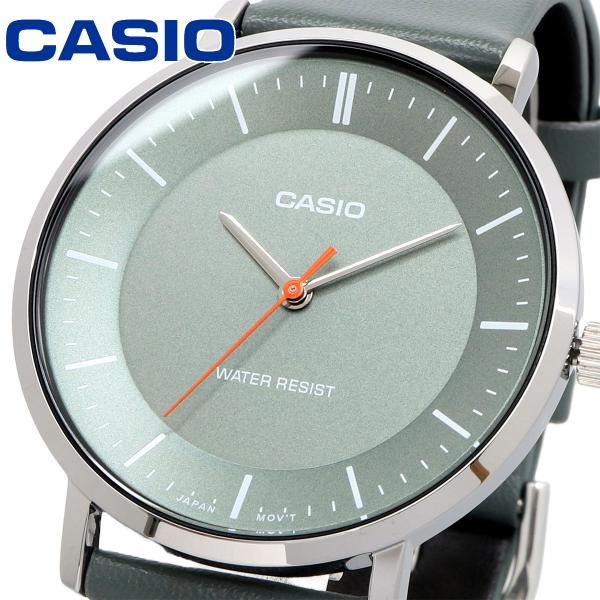 CASIO 腕時計 カシオ ウォッチ チプカシ クオーツ メンズ  グレイッシュグリーン×グレイッシ...