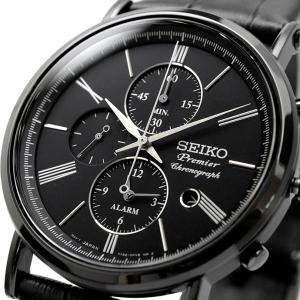 SEIKO セイコー 腕時計 メンズ  海外モデル Premier プルミエ クォーツ アラーム クロノグラフ  SNAF79P1｜north-star