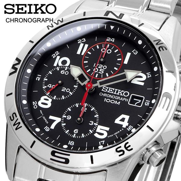 SEIKO セイコー 腕時計 メンズ 国内正規 クォーツ クロノグラフ    SND375P