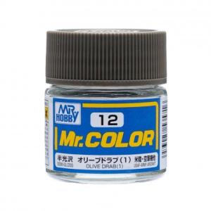 GSIクレオス Mr.カラー C12 オリーブドラブ(1) 半光沢｜north-work-store