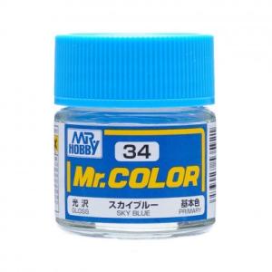 GSIクレオス Mr.カラー C34 スカイブルー 光沢｜north-work-store