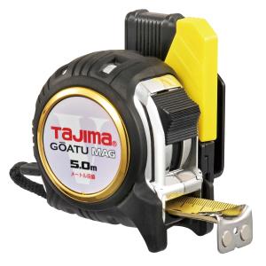 在庫限り タジマ(Tajima) コンベックス  剛厚セフGロックマグ爪25  剛厚テープ 5m×25mm GASFGLM2550 落下防止用ベルトホルダー付の商品画像