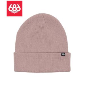 23-24　686 シックスエイトシックス　STANDARD ROLL UP BEANIE　DUSTY MAUVE　メンズ スノーボード ビーニー｜northern-l