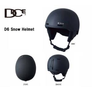 DICE（ダイス） 2025 DICE D6 ヘルメット MBK マットブラック スキー