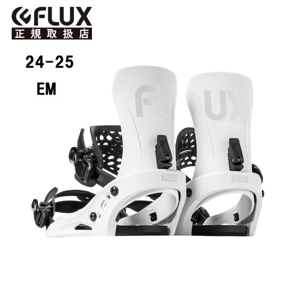 予約商品　24-25　FLUX フラックス スノーボード ビンディング バインディング　EM　WHI...