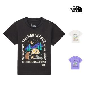 新作 ノースフェイス ベビー S/S ルミナス キャンプ グラフィック ティー BABY S/S LUMINOUS CAMP GRAPHIC TEE Tシャツ NTB32472｜northfeel-apparel