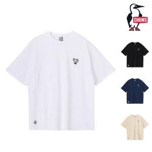 チャムス CH01-2745 チャムス エンブロイダリー Tシャツ EMBROIDERY T-SHIRT メンズ Tシャツ 半袖 トップス カットソー フェス 通学