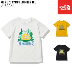 2022 春夏 新作 ノースフェイス キッズ ショートスリーブ キャンプ ルミナス ティー KIDS S/S CAMP LUMINOUS TEE Tシャツ トップス NTJ32264 キッズ