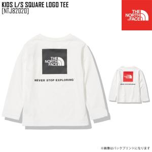 21-22 秋冬 新作 ノースフェイス THE NORTH FACE キッズ ロングスリーブ スクエア ロゴ ティー KIDS L/S SQUARE LOGO TEE Tシャツ トップス NTJ82020 キッズ