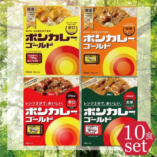 大塚 ボンカレーゴールド ×10食セット ★4種類から選択