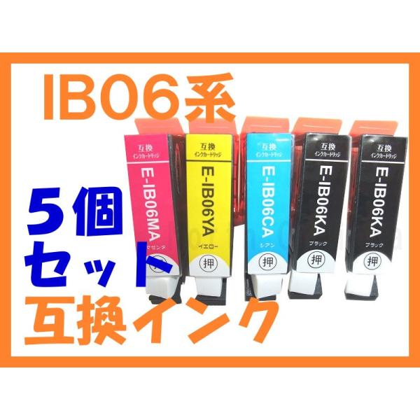 IB06CL5A IB06-5SET 顔料 互換インク メガネ ４色５個セット（ブラックは２個）　P...
