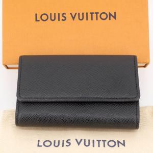【新品同様】LOUIS VUITTON ルイヴィトン ミュルティクレ 6 キーケース6本 タイガ・レザー 黒 M30500