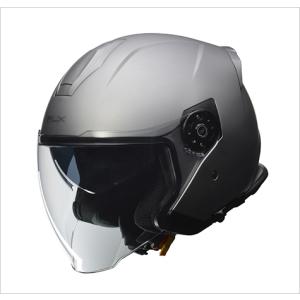 ジェットヘルメット　FLX　マットシルバー　LL (61〜62cm未満)サイズ　FLX-MSV-LL リード工業｜northport-plaza