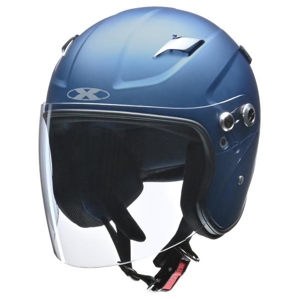 セミジェットヘルメット　X-AIR RAZZO STRADA　マットネイビー　LL(61〜62cm未...