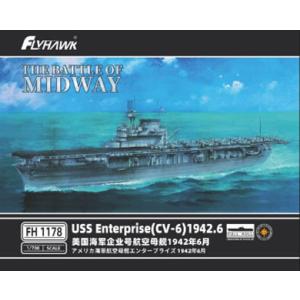 フライホーク 1/700 アメリカ海軍 航空母艦 エンタープライズ (CV-6) 1942年6月 (...