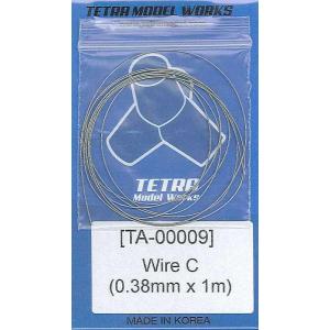 TA0009 ステンレスワイヤー0.38mm径×1m