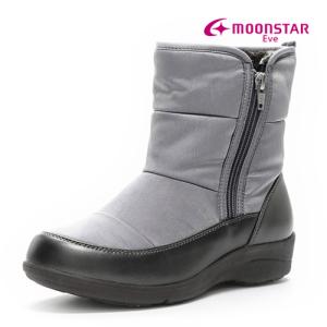 ブーツ レディース スノーブーツ ムーンスター MoonStar イブ EVE 4E カジュアルブーツ ウィンターブーツ 防寒 防水 軽量 防滑 FGL094 グレイ