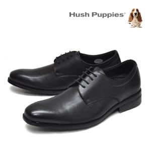 ハッシュパピー メンズ 靴 Hush Puppies ビジネスシューズ M-901T ブラック 黒 プレーントゥ 衝撃吸収インソール 天然皮革 本革 通勤 就職 就活 通気 軽量｜NORTH PRIDE