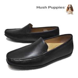 カジュアルシューズ メンズ ハッシュパピー Hush Puppies 靴 ビジネス 3E スリッポン ビジネス カジュアル 通勤 冠婚葬祭 紳士靴 男性用 M-7104T 黒 ブラックの商品画像