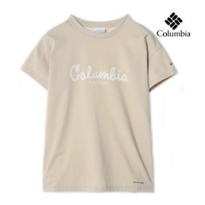 半袖 Tシャツ レディース コロンビア COLOMBIA ウィメンズヤハラフォレストショートスリーブTシャツ アウトドア ロゴT UVカット 吸湿速乾 PL0227-271 ベージュの商品画像