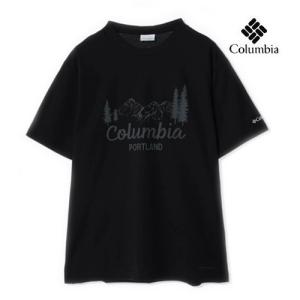 半袖 Tシャツ メンズ レディース コロンビア COLOMBIA リヤハラ フォレスト グラフィック カットソー トップス ロゴT UV 吸湿速乾 PM1647-010 ブラックの商品画像