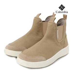 ブーツ レディース コロンビア Columbia ハッピーピクニック チェルシー はっ水 オムニシールド 軽量 サイドゴア YL5184-271 エインシェントフォシル ベージュの商品画像