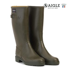 レインブーツ メンズ エーグル AIGLE セサック レインシューズ ラバーブーツ 長靴 防水 ロング丈 キャンプ 野外フェス アウトドア 男性用 ZZH3645-007 カーキの商品画像