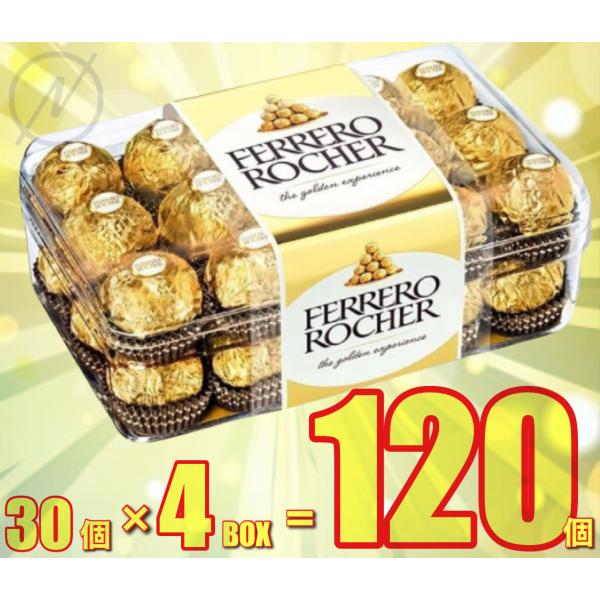 フェレロ ロシェ 30個 ×4box 120個 チョコレート チョコ トリュフ ギフト ホワイトデー...