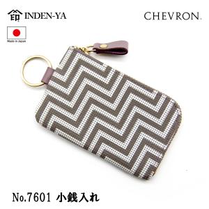 印傳屋（INDEN-YA） 印伝 名刺入れ カードケース CHEVRON シェブロン