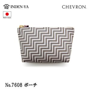 印傳屋（INDEN-YA） 印伝 名刺入れ カードケース CHEVRON シェブロン