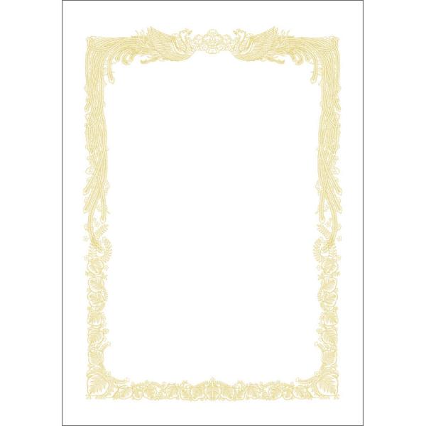 ササガワ 賞状用紙 タカ印 OA対応 横書き用 白 A4 100枚 10-1161