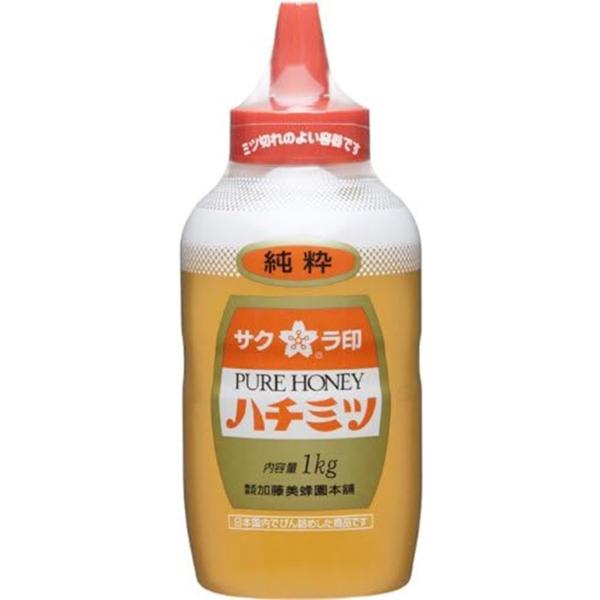 加藤美蜂園 サクラ印 純粋ハチミツ 1000g