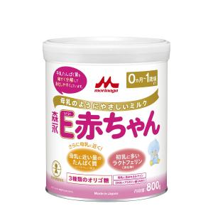 森永E赤ちゃん 大缶 800g [0ヶ月~1歳 新生児 粉ミルク] ラクトフェリン 3種類のオリゴ糖｜nostal-dou