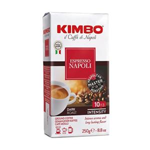 キンボ(KIMBO)コーヒー粉 エスプレッソ イタリア(ミディアムロースト アラビカ80% ロブスタ20%)ナポリ 250g(粉)｜nostal-dou