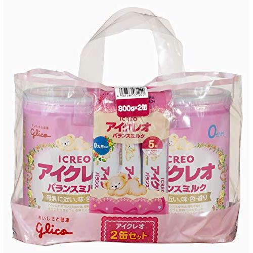 アイクレオ バランスミルク 800g×2缶セット(サンプル付き) 粉ミルク ベビー用【0ヵ月~1歳頃...